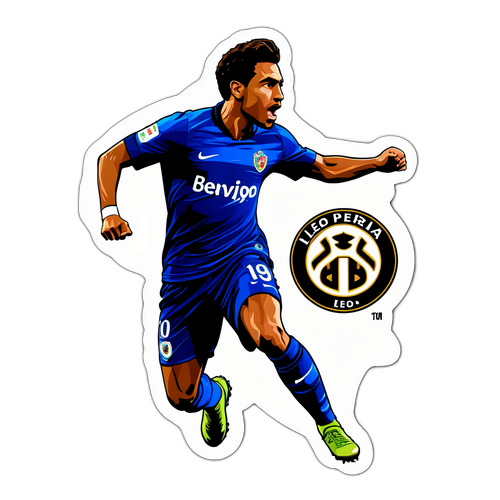 Adesivo Léo Pereira em Ação