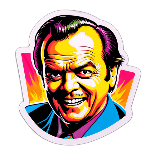 Jack Nicholson i färgglad design