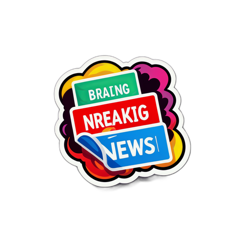 속보 상징 스티커