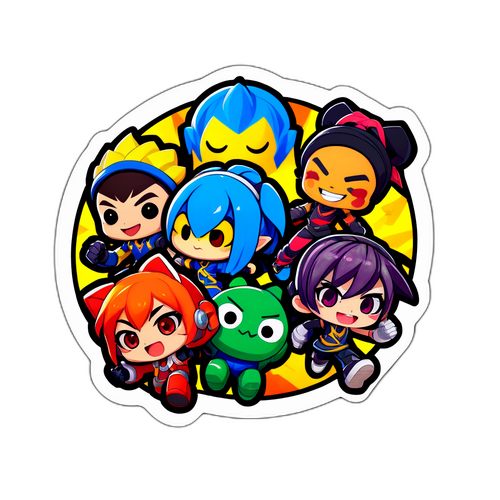 Autocollant attrayant pour le LOL Final Worlds 2025