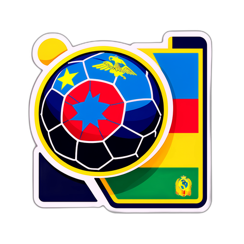 Imagine retro a unei mingi de fotbal din anii '80