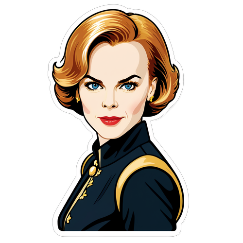 Elegant Nicole Kidman Sticker