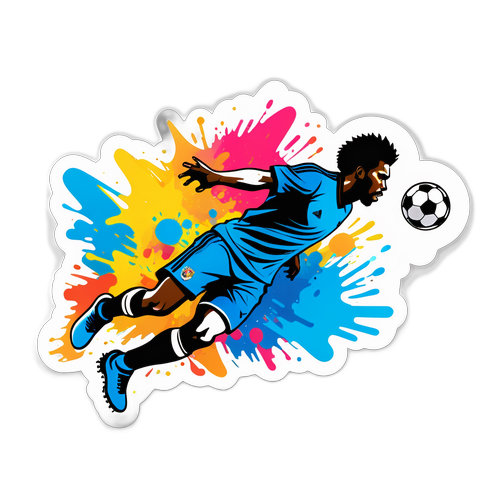 Silhouette di Leao che segna un gol
