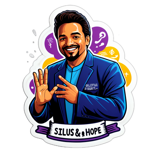 A sticker de Silas Malafaia com mensagens de fé e esperança