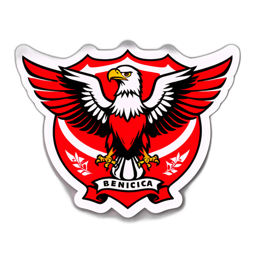 Стилізований логотип FC Benfica з орлом