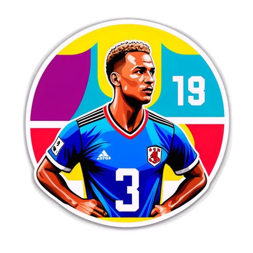 Jordan Larsson i en färgglad stil