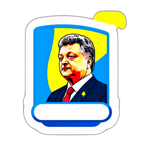 Мінімалістичний значок: Порошенко з промовою