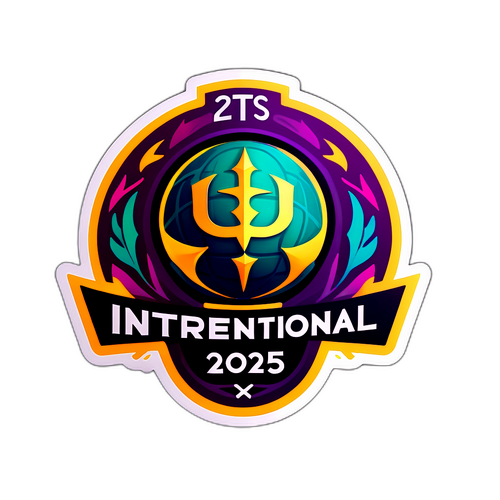 Наклейка с логотипом The International 2025