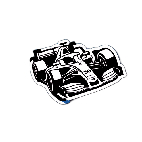 F1 Állások: Motorsport témájú matrica statisztikákkal és rangsorokkal