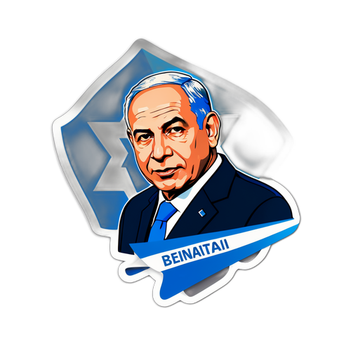מדבקת מנהיגות בנימין נתניהו