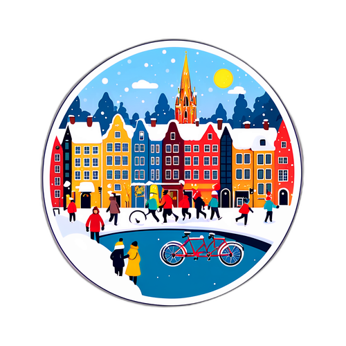 Winter in een Belgische Stad