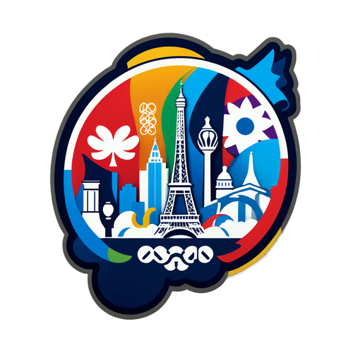 ¡Inauguración Olímpica 2024 en París! Descubre el Sticker que Captura el Orgullo de la Ciudad Luz