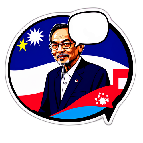 Stiker Menarik Anwar Ibrahim