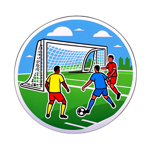 Scène de Match de Football