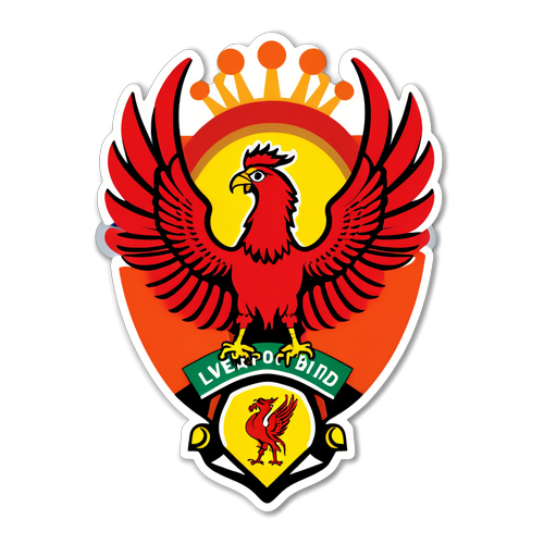 Shocking Art! Liverpool FC's Bold Liver Bird Sticker Captures Anfield's Match Day Magic!