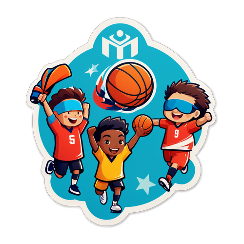 Team Spirit on Fire: Watch Sports Teams Unite in a Fun Cartoon Celebration!