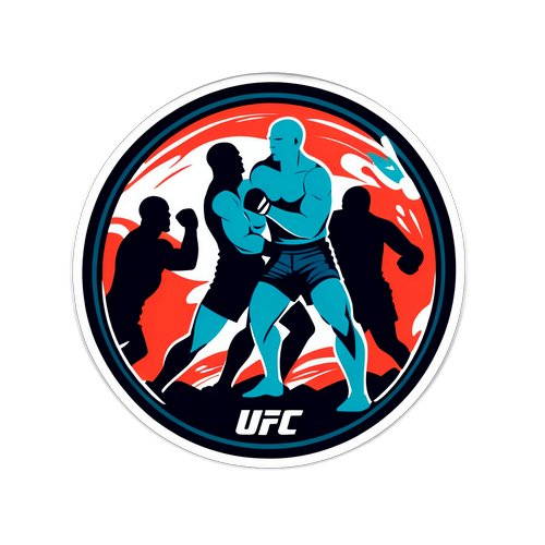 Concept artistique minimaliste d'une cage UFC