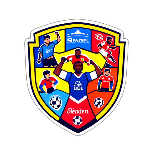 Design vibrant cu echipele din Super League