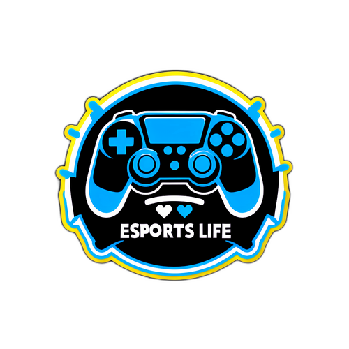 К stickers для геймеров с фразой 'Esports is my life!'