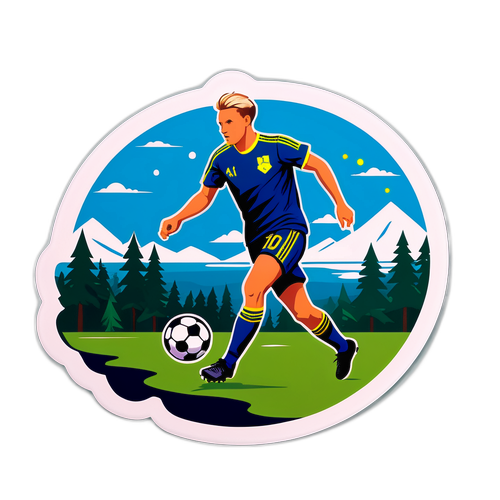 Pemain Bola Sepak dalam Alam Semula Jadi