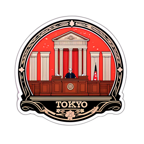 Autocollant du procès de Tokyo
