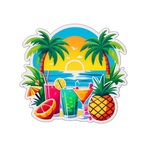 Sticker inspirovaný reality show Love Island
