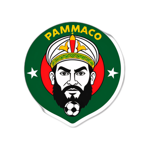 Sticker représentant la passion du football brésilien