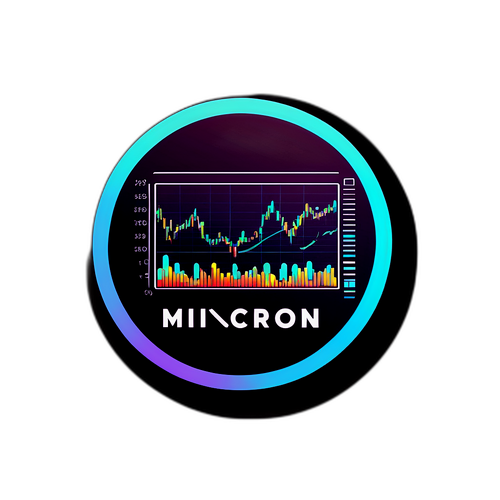 美光股價上升的主題貼紙