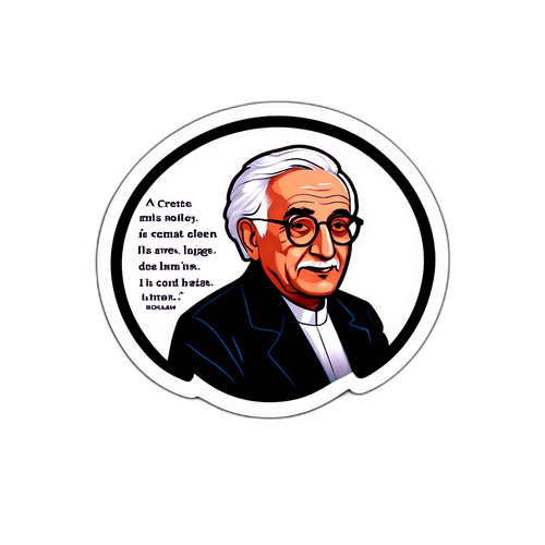 Sticker inspiré des citations littéraires de Boualem Sansal