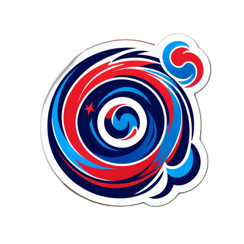 Capitals vs Hurricanes Energy Logo Sticker