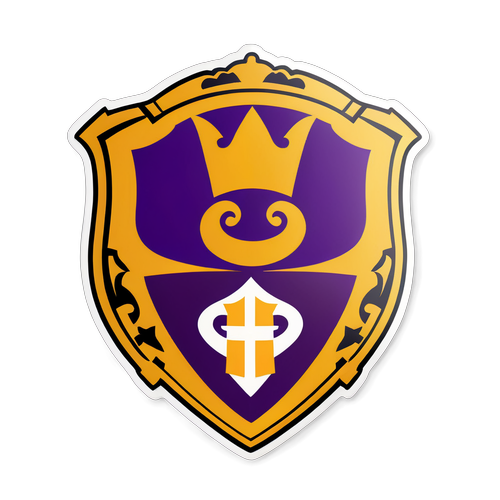 Kreatives Stickerdesign mit den Logos von Fiorentina und LASK im Fußballkontext