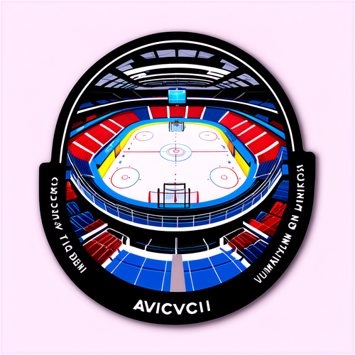 Panoramatický pohled na Avicii Arenu během hokejového turnaje