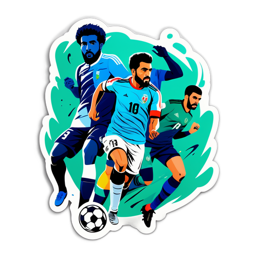 Sticker Bola Sepak Dengar Al-Hazem dan Al-Ettifaq