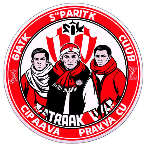 Sticker cu fanii Spartak Trnava