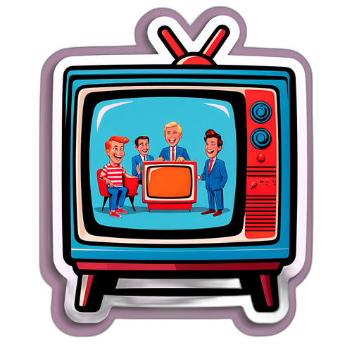Diseño moderno de 'América TV' con televisión retro