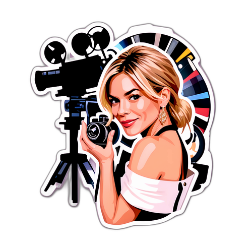 Glamouröse Sienna Miller im Hollywood-Stil