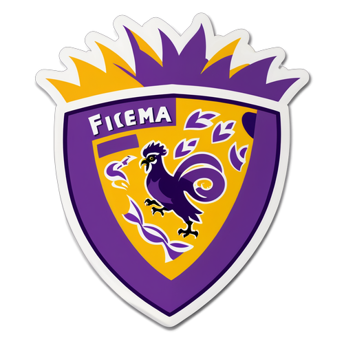 Adesivo Colorato della Fiorentina