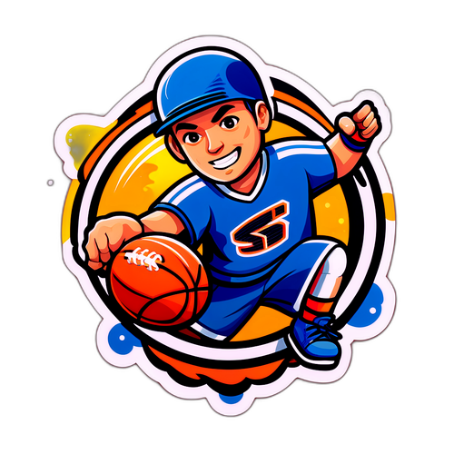 運動與藝術的結合貼紙