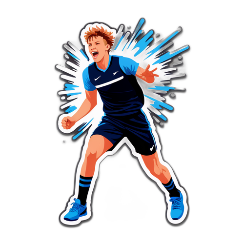 Sticker Jannik Sinner Penuh Tenaga