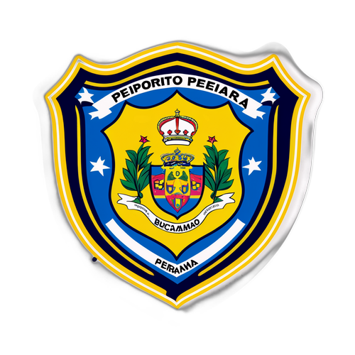 Escudo del Deportivo Pereira con elementos emblemáticos de Bucaramanga