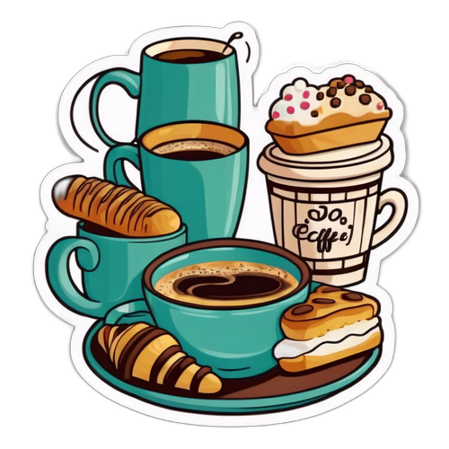 Cozy Café Sticker