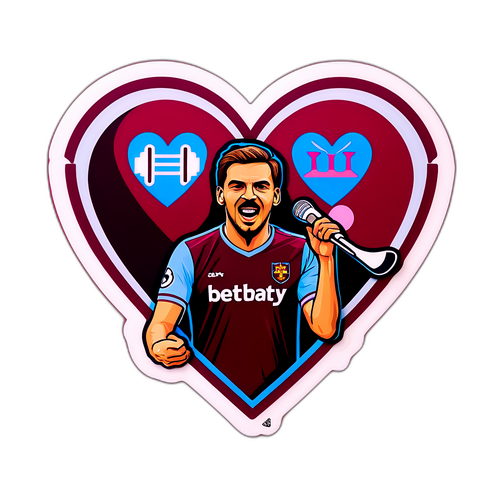 Szívből jövő szenvedélyes West Ham szurkolói matrica