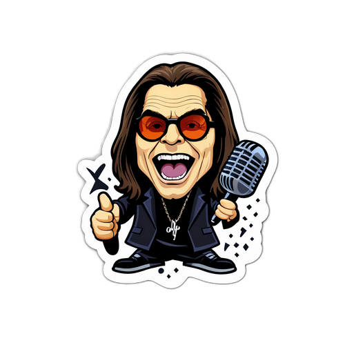 Stiker Bertema Konsert Ozzy Osbourne