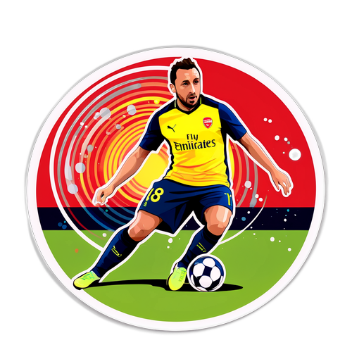 Design artistic cu Santi Cazorla în acțiune