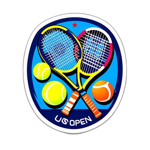US Open Tennis Klistermärke