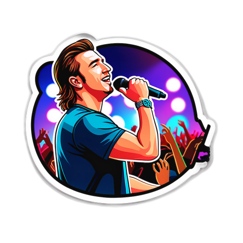 Concert Scene Sticker of Morgan Wallen