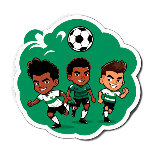 Adegan Sepak Bola Kartun