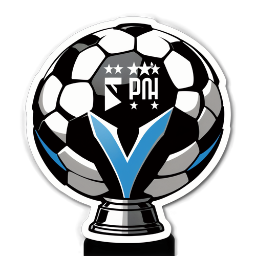 En Fantastisk Fotboll med PAOK och Malmö FF:s Logotyper och Champions League Trofé!