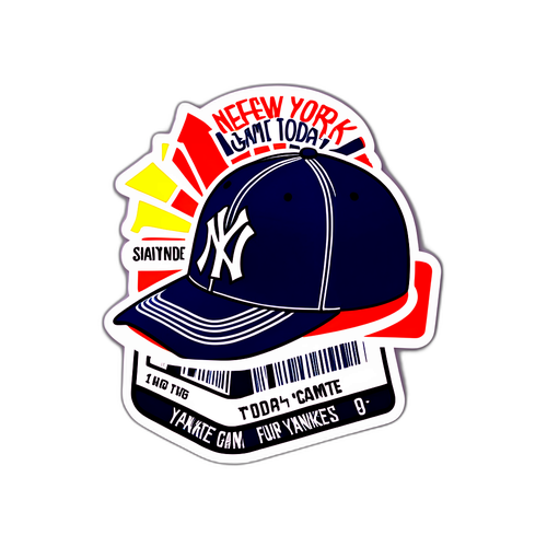 Yankee Game Today Fun Sticker