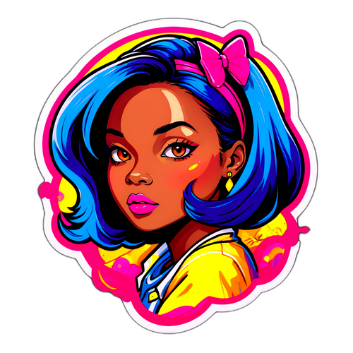 Наклейка, посвященная Наговичине в стиле поп-арт